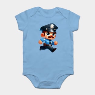 Cute Policeman Baby Bodysuit